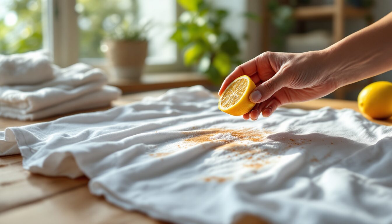 comment enlever des taches de rouille sur un tissu