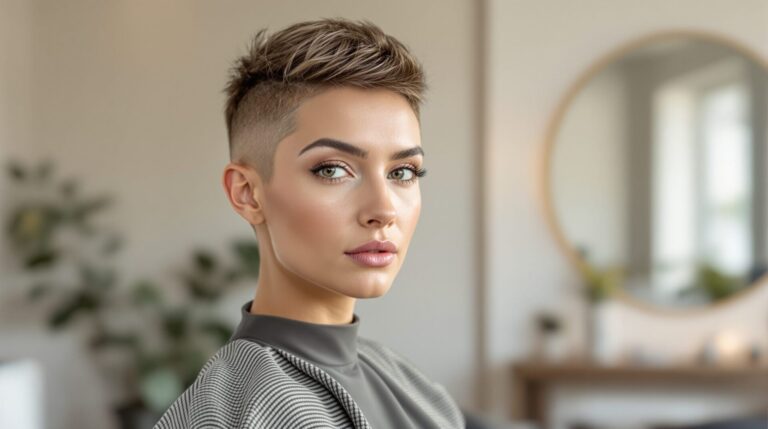 hyper stylée coupe courte femme moderne