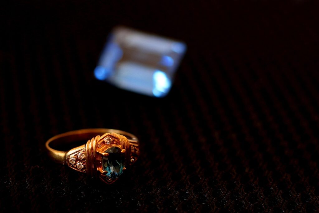 bague femme camée
