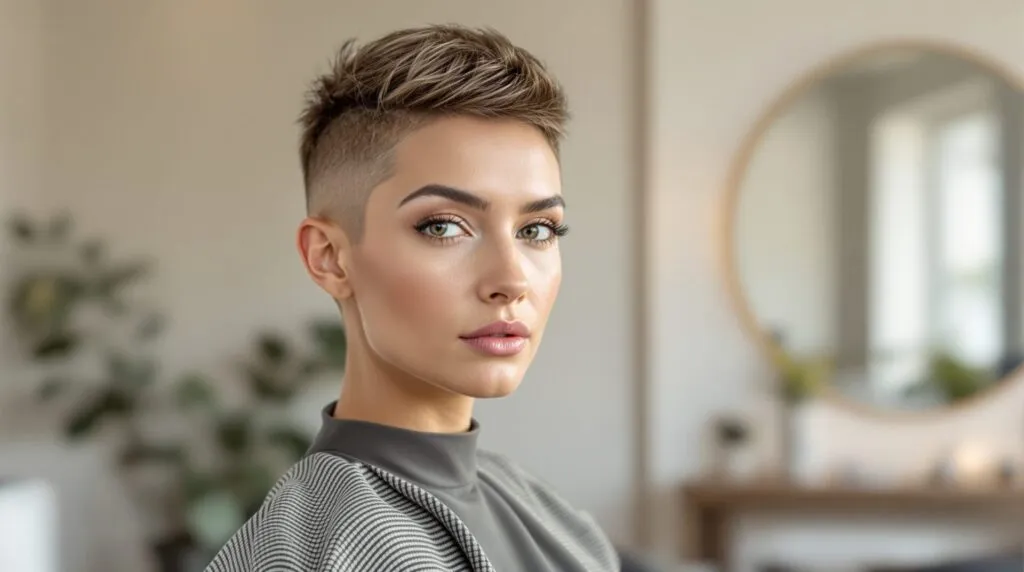 hyper stylée coupe courte femme moderne