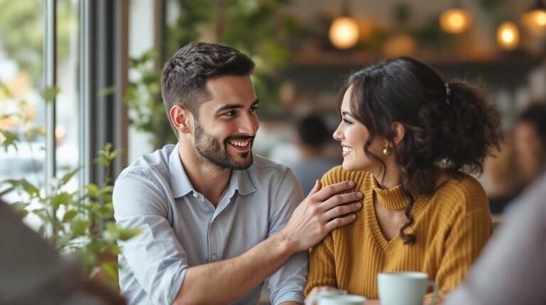 toucher l'épaule d'une femme signification