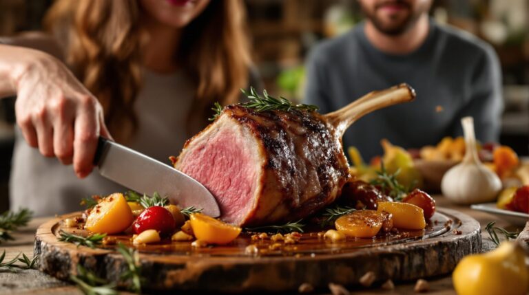 souris d'agneau au four