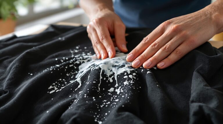 comment enlever une tache de javel sur un vêtement noir