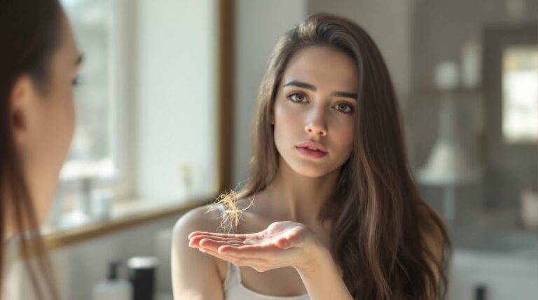 je perds mes cheveux quand je passe ma main