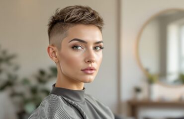 hyper stylée coupe courte femme moderne