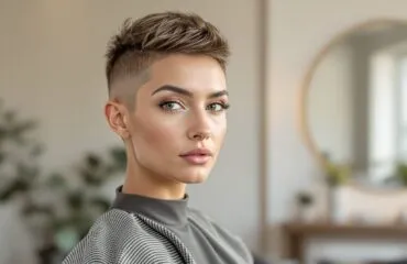 hyper stylée coupe courte femme moderne