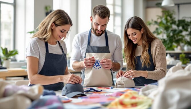 Flocage pour les accessoires de mode