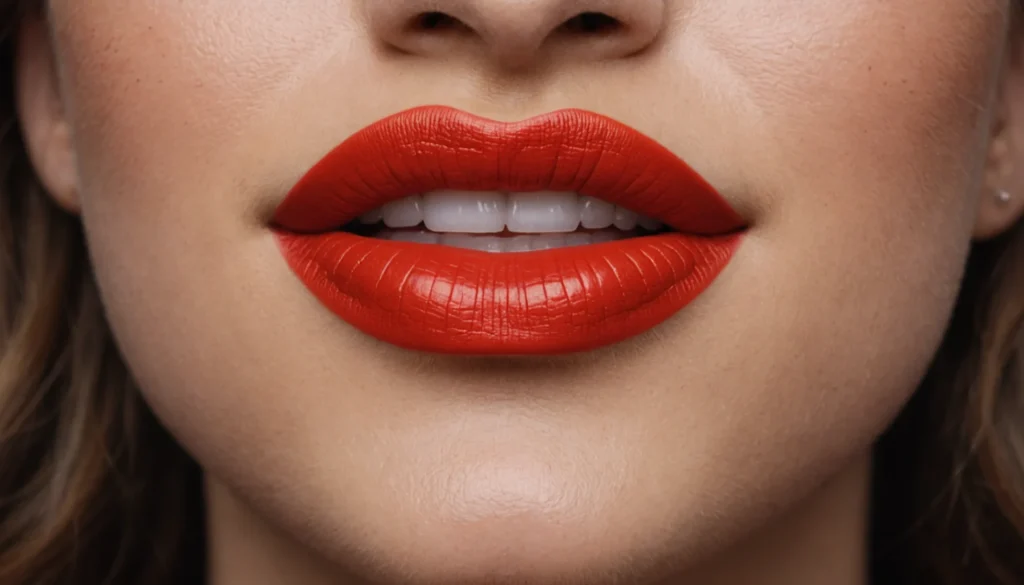 rouge à lèvre rouge orangé