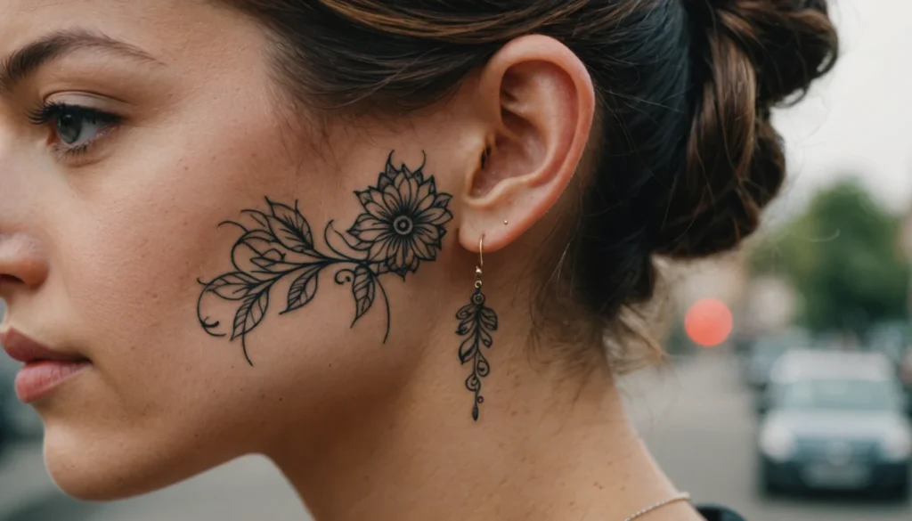 tatouage derriere oreille signification