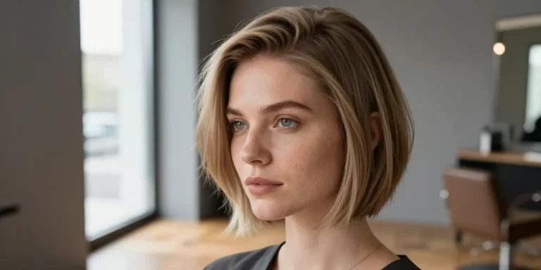 coupe courte dégradée effilée