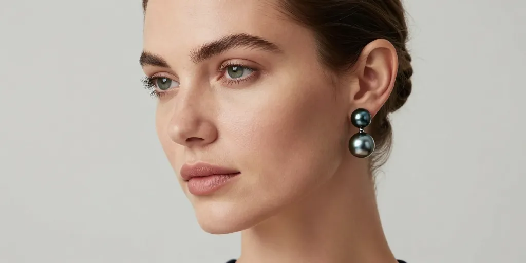 boucle d'oreilles perles de tahiti