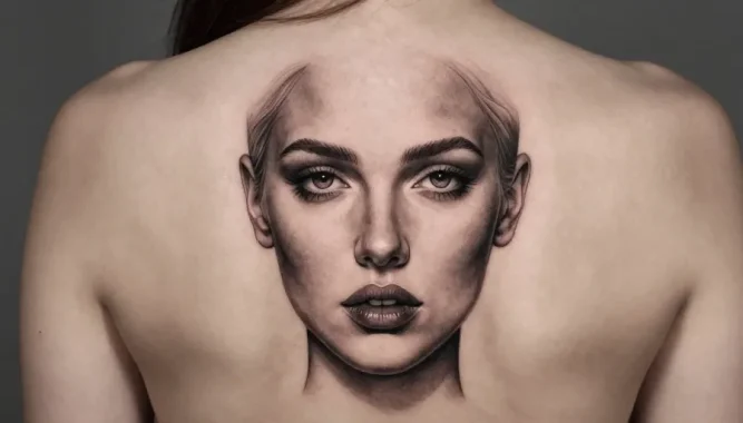 tatouage dos femme